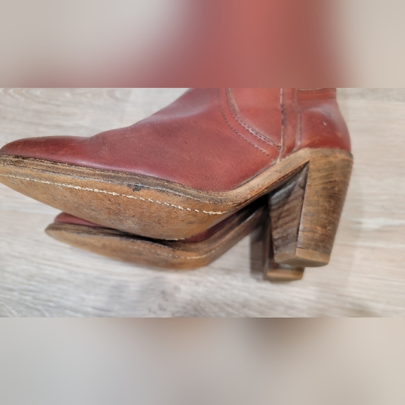 Vintage 80's Frye Boots 6.5 B. More Of A Size 6 Would Be Best. - Picture 12 of 16